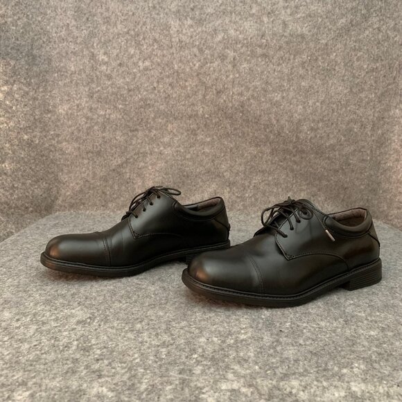 Nunn Bush Men's Leather Black Lace Up Oxford Shoes - Picture 4 of 11